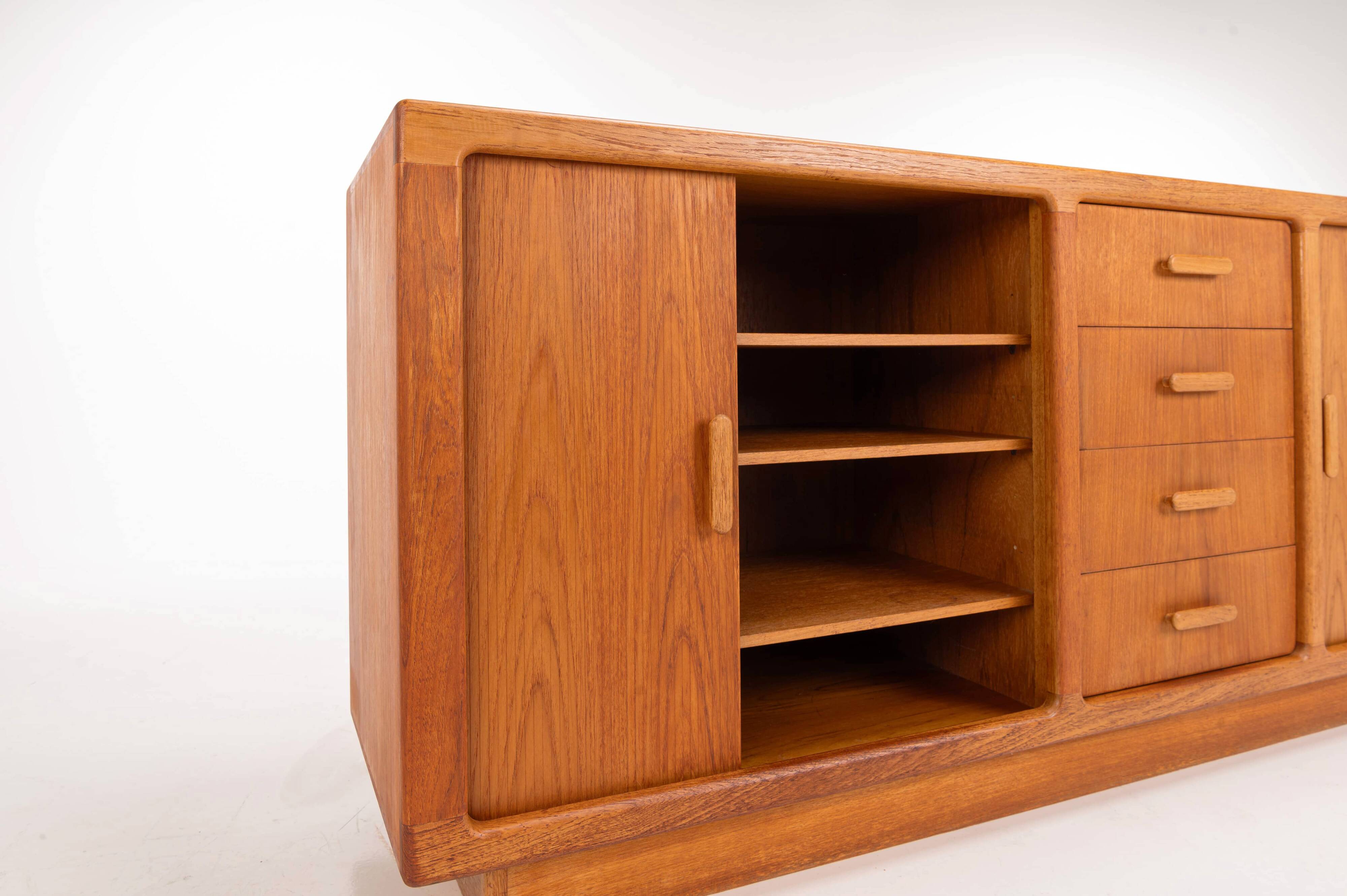 Tambour door sideboard by Johannes Andersen for C.F.C. Silkeborg, Denmark