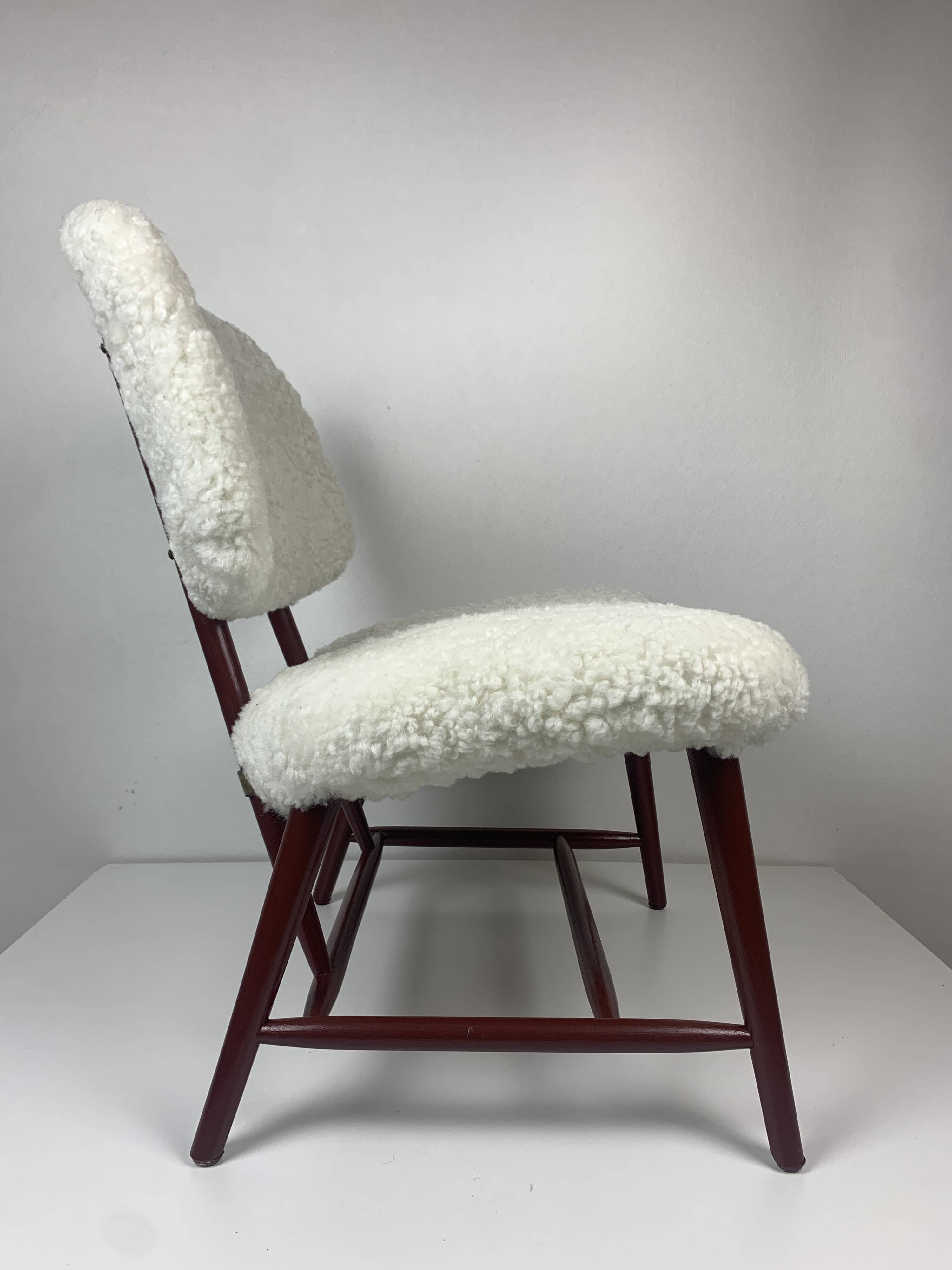 Scandinavian Swedish midcentury lounge or easy chair by Alf Svensson, Model Teve, 1950s