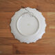 Old hand-painted ceramic plate: blue jays