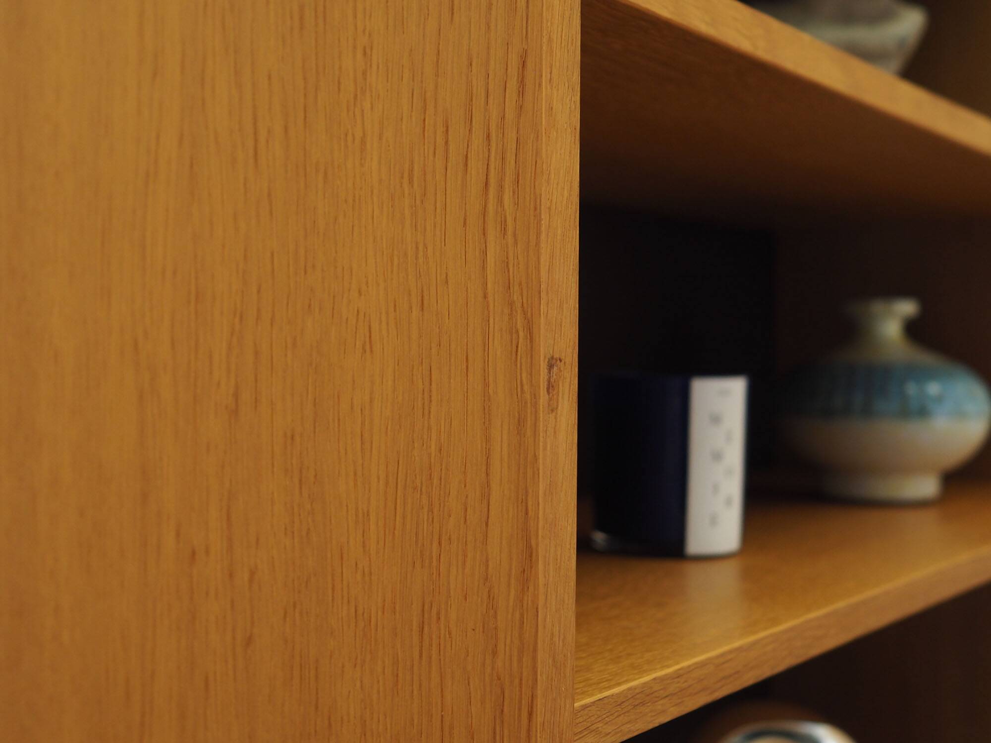 Ash Shelving Unit Domino Møbler, Denmark, 1970s