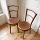 Lot 2 chaises bistrot Thonet en bois