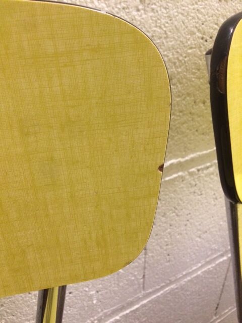 Yellow formica chairs
