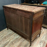 Louis XVI Parisian dresser in flamed mahogany