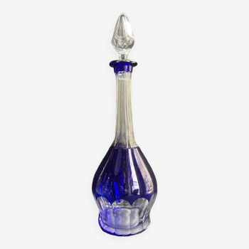 Grande carafe cristal taillé overlay (Roemer)