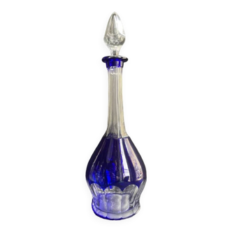 Grande carafe cristal taillé overlay (Roemer)