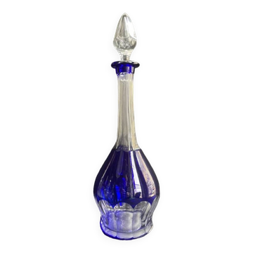 Large overlay cut crystal carafe (Roemer)