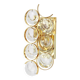 Golden brass and crystal wall light by Palwa, Germany, 1960s