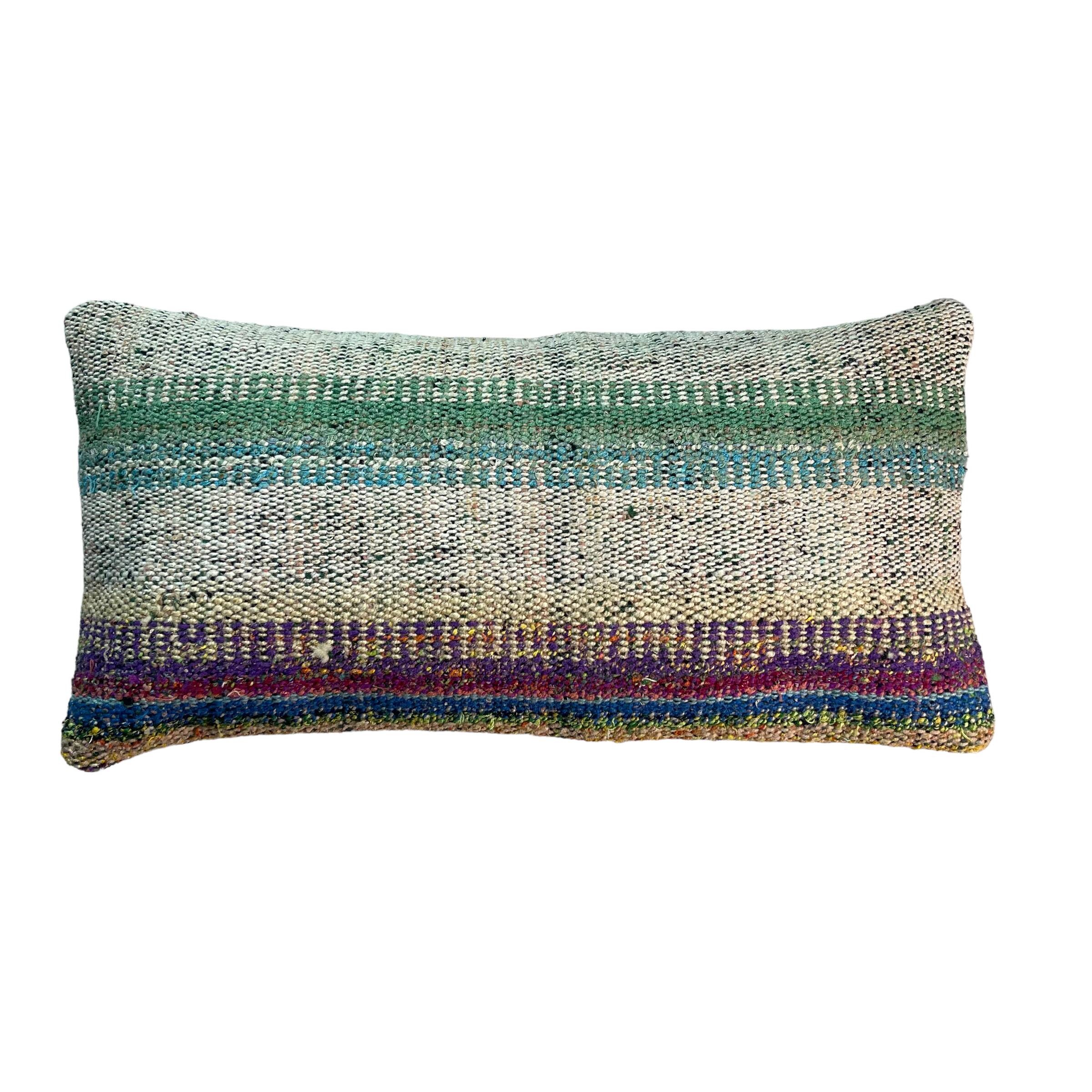Housse de coussin kilim turc vintage, 30 x 60 cm