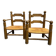 Paire de fauteuils bas en rotin Charles Dudouyt, années 1940.