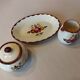 Longchamp Agen model sugar bowl and creamer on tray