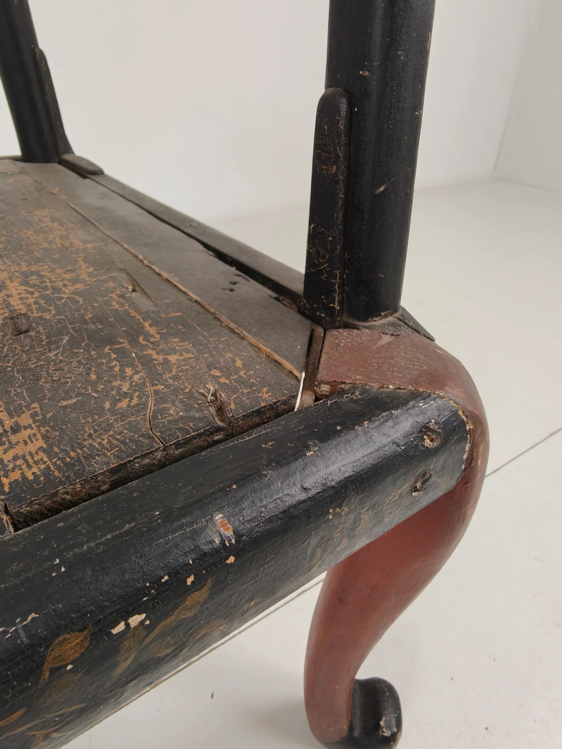 Fauteuil anglais de style chinoiserie vers 1900