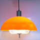 Suspension orange plexi and glass of the 70s