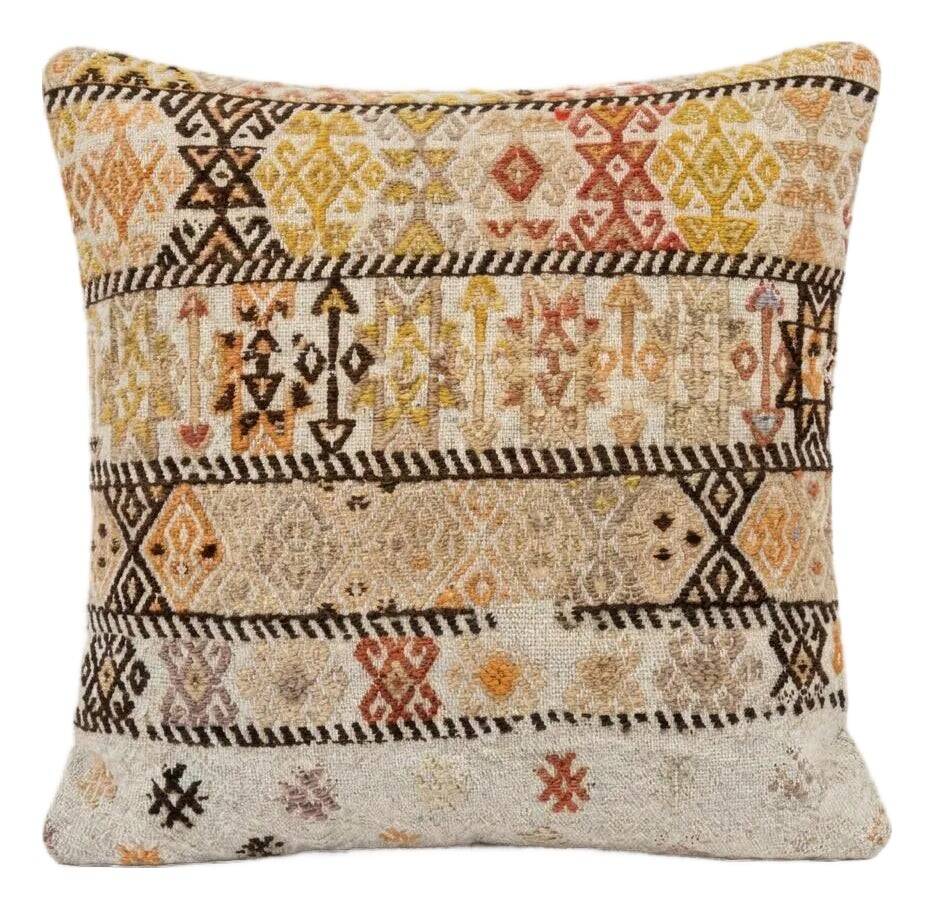 Vintage kilim cushion cover 38x41 cm