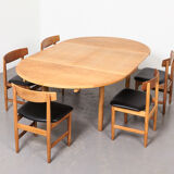 Oresund extandable dining table by Borge Mogensen for Karl Andersson & Soner 1955