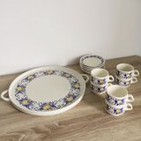 Set of six cups six saucers and a tray Villeroy and Boch Cadiz