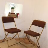 Pair of folding chairs, LaFuma
