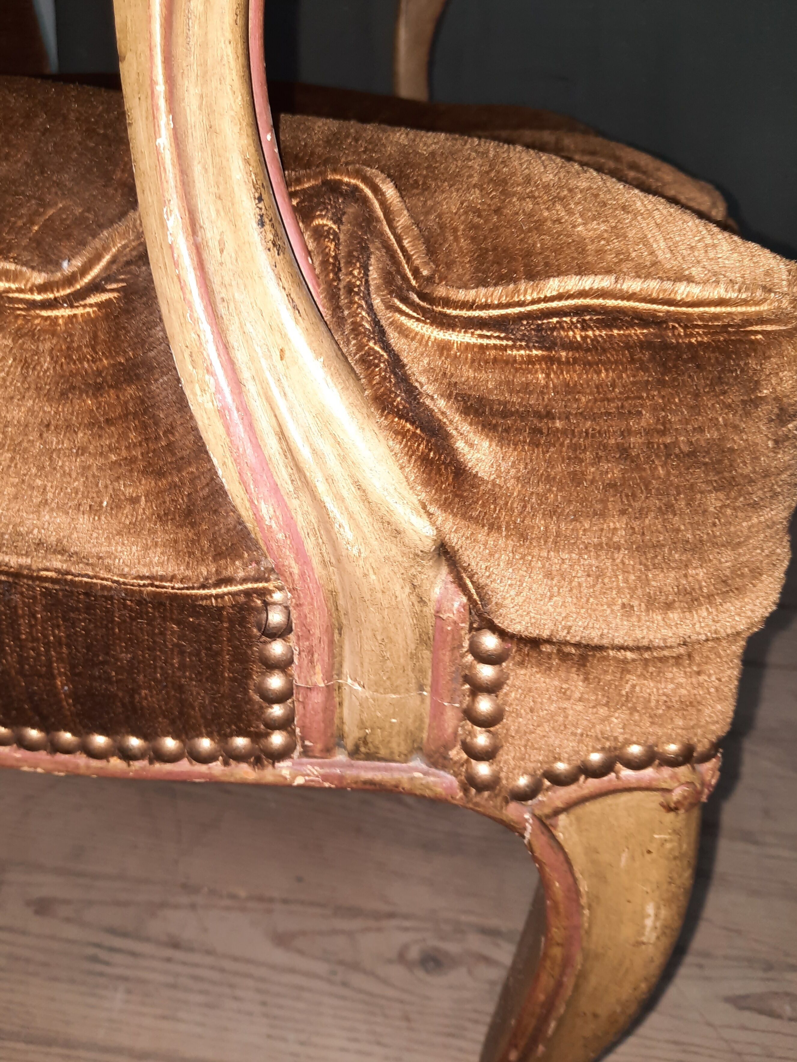Fauteuil cabriolet style Louis XV