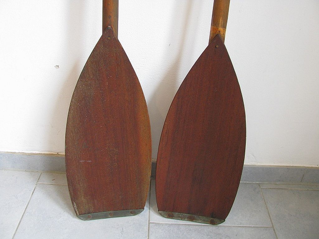 Vintage paddles, set of 2, 1970