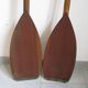 Paire de pagaies vintage 1970
