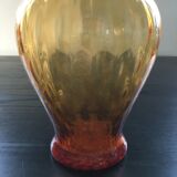 Amber amphora vase