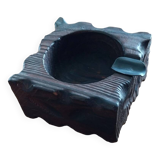 vintage ashtray molded in wood