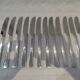 12 table knives with silver-plated metal handles, Christofle Concorde, 23.7 cm