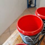 Exceptional set of orangeade from Vallauris, vintage 1950-60.