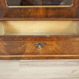 Mahogany Wood & Veneer Display Cabinet or Bookcase, 1890