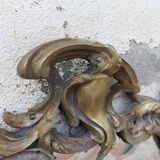 Beveled mirror in bronze louis XV 19th