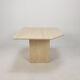 Italian Travertine Coffee Table, 1980s