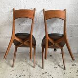 Pair of teak chairs 1950