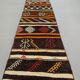 Old Turkish narrow Kilim Runner 300x51 cm shabby chic, vintage kelim