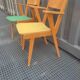 2 armchairs, 2 chairs 50s wooden