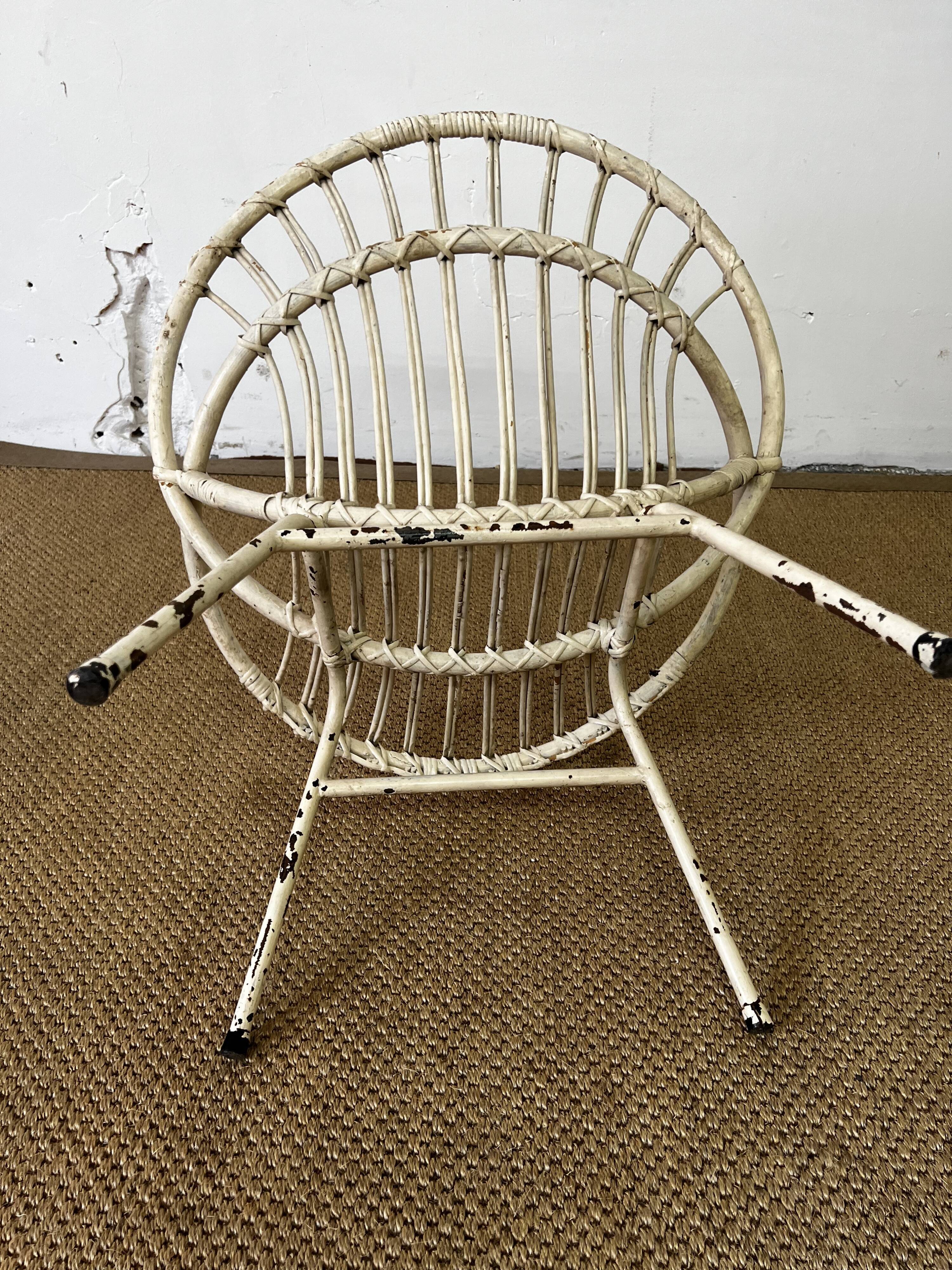 Rattan armchair child