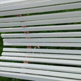 Banc de jardin avec pieds en fonte ancien