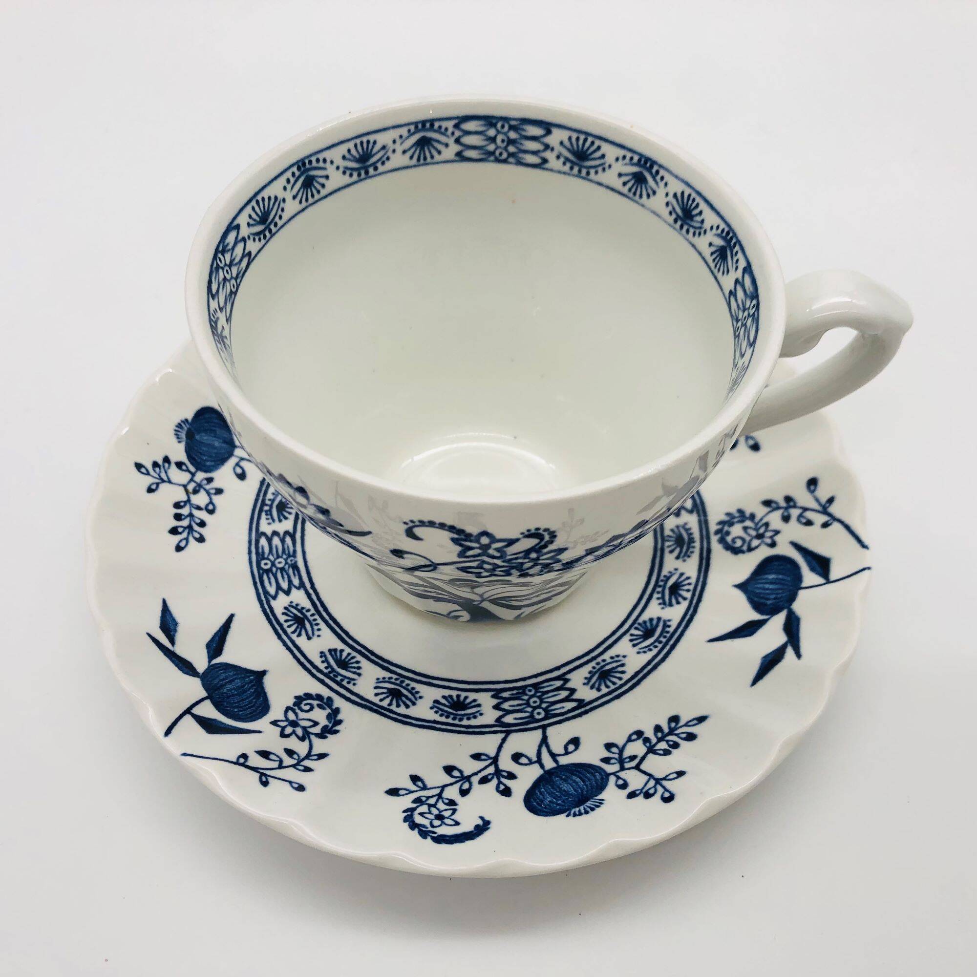 Service à café, J & G Meakin Classic White Blue Nordic.