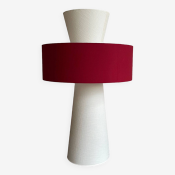 Lampe de meuble design Lamp'cône rouge