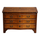 Commode scriban Piémontaise galbée en marqueterie