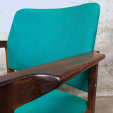 Fauteuil palissandre danois mi-siècle Rio de Scanform années 1960