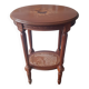 Wooden and cane serving trolley