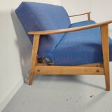 Convertible sofa set - a 1960s Scandinavian armchair