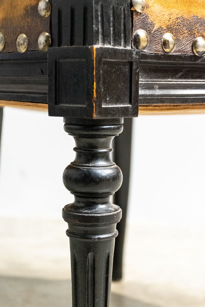 Leather office armchair 1920'