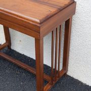 Art deco wood console, wood table, entrance furniture, art deco
