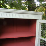 Bookcase old painted showcase