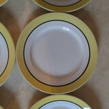 Six vintage dinner plates