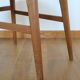 Series of 3 Scandinavian teak and skai chairs