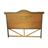 140cm headboard in vintage rattan