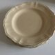Set of 4 ivory Sarreguemines plates with gadroons