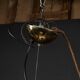 Mid 20thc italian murano glass swirl bowl pendant light by avmazzega c.1970