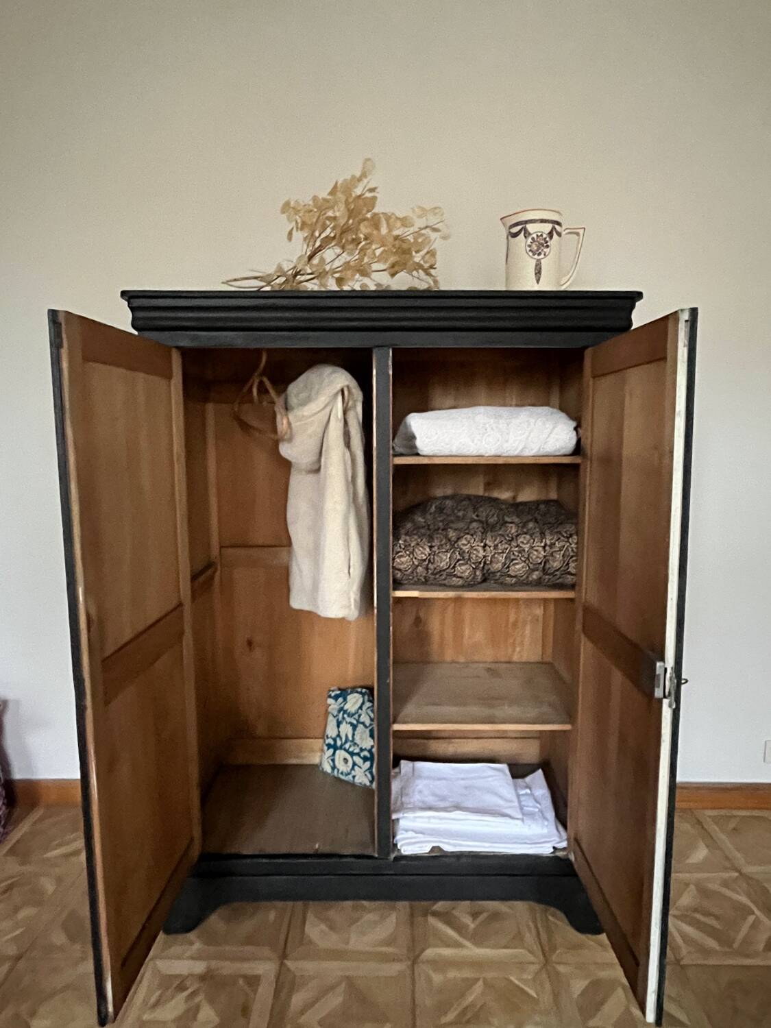 Parisian black velvet wardrobe